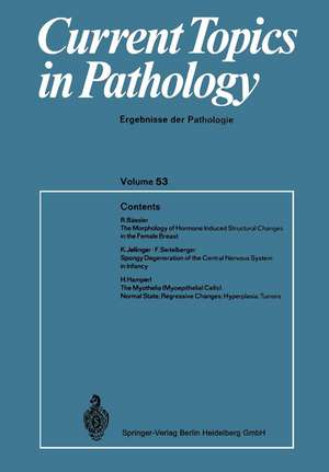 Current Topics in Pathology: Ergebnisse der Pathology de H. -W. Altmann