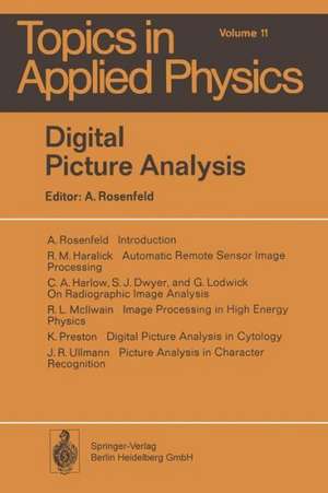 Digital Picture Analysis de A. Rosenfeld