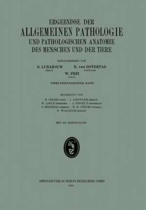 Ergebnisse der allgemeinen Pathologie und pathologischen Anatomie: 24. Band de H. Chiari