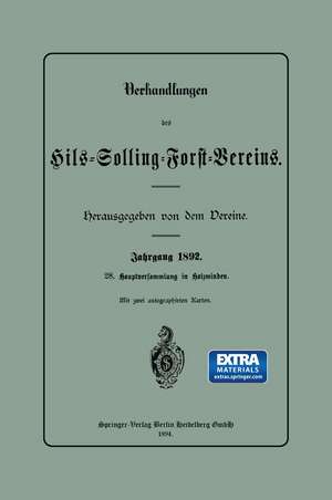 Verhandlungen des Hils-Solling-Forst-Vereins de Hils-Solling-Forst-Verein