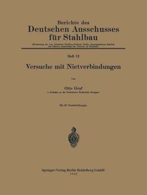 Versuche mit Nietverbindungen de Otto Graf