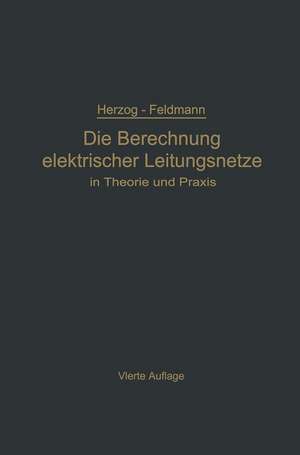 Die Berechnung elektrischer Leitungsnetze in Theorie und Praxis de Clarence Feldmann