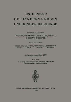 Über einige zur Zeit besonders „aktuelle“ Streitfragen aus dem Gebiete der Cholelithiasis de Hans Kehr