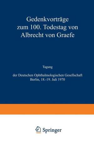 Albrecht von Graefe de Deutsche Ophthalmologische Gesellschaft