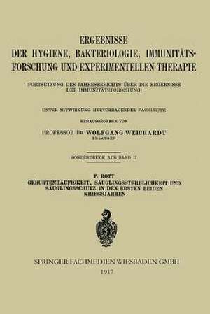 Geburtenhäufigkeit, Säuglingssterblichkeit und Säuglingsschutz in den Ersten Beiden Kriegsjahren de Fritz Rott