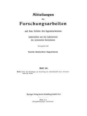 Mitteilungen über Forschungsarbeiten: Auf dem Gebiete des Ingenieurwesens de Friedrich Riedel