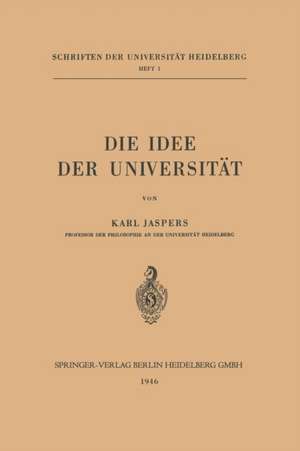 Die Idee der Universität de Karl Jaspers