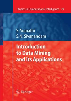 Introduction to Data Mining and its Applications de S. Sumathi