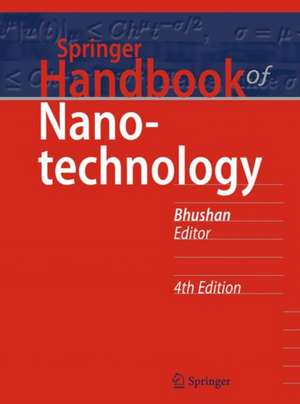 Springer Handbook of Nanotechnology de Bharat Bhushan