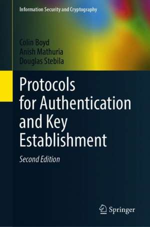 Protocols for Authentication and Key Establishment de Colin Boyd