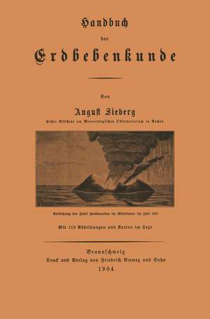 Handbuch der Erdbebenkunde de August Sieberg