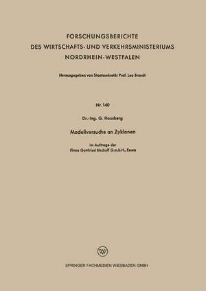 Modellversuche an Zyklonen de Gerhard Hausberg