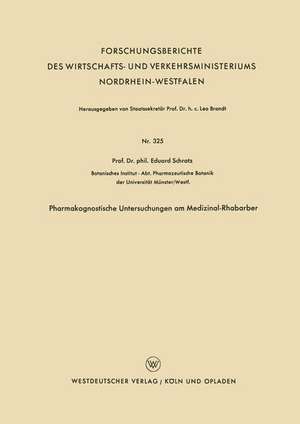 Pharmakognostische Untersuchungen am Medizinal-Rhabarber de Eduard Schratz