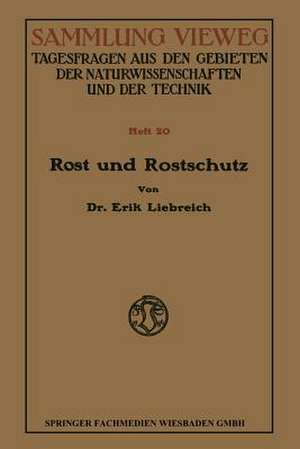 Rost und Rostschutz de Erik Liebreich-Landolt