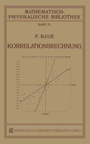 Korrelationsrechnung de Franz Baur