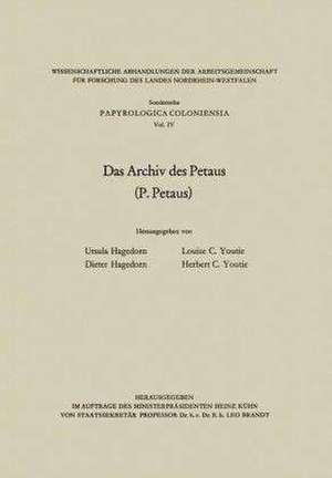 Das Archiv des Petaus: (P. Petaus) de Ursula Hagedorn