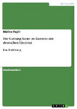 Die Gattung Satire im Kontext der deutschen Literatur de Malina Fagin