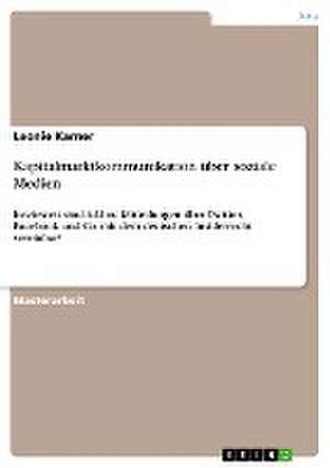 Kapitalmarktkommunikation über soziale Medien de Leonie Karner