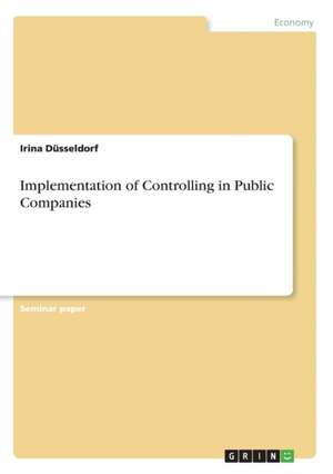 Implementation of Controlling in Public Companies de Irina Dusseldorf