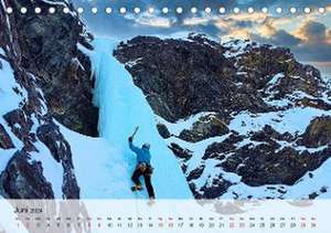 Extremsport Eisklettern (Tischkalender 2024 DIN A5 quer), CALVENDO Monatskalender de Renate Utz