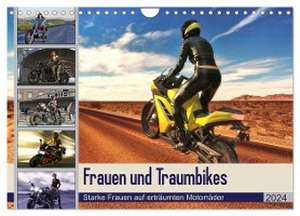 Frauen und Traumbikes (Wandkalender 2024 DIN A4 quer), CALVENDO Monatskalender de Karsten Schröder