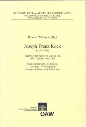 Joseph Franz Rock (1884-1962) de Hartmut Walravens