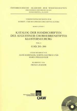 Katalog Der Handschriften Des Augustiner Chorherrenstiftes Klosterneuburg Teil 3