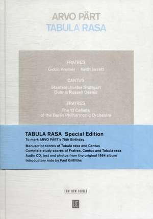 Tabula rasa - Special Edition de Arvo Pärt