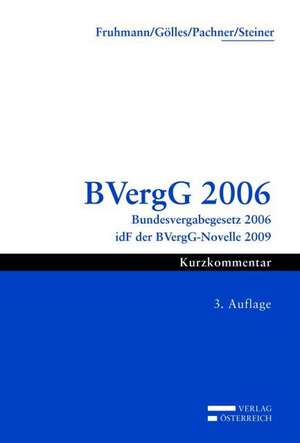 BVergG 2006 de Michael Fruhmann