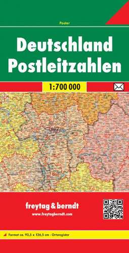 Deutschland 1 : 700 000. Postleitzahlenkarte