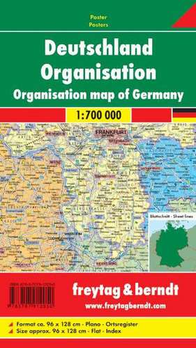 Deutschland Organisation 1 : 700 000. Planokarte