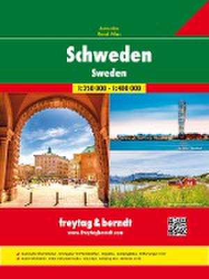 Schweden, Autoatlas 1:250.000 - 1:400.000