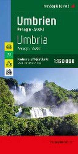 Umbrien, Straßen- und Freizeitkarte 1:150.000, freytag & berndt de Freytag & Berndt