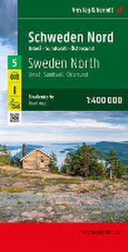 Schweden Nord, Straßenkarte 1:400.000, freytag & berndt de Freytag & Berndt