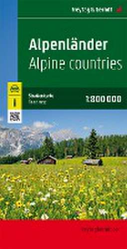 Alpenländer, Straßenkarte 1:800.000, freytag & berndt de Freytag & Berndt