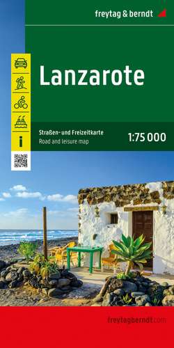 Lanzarote, Straßen- und Freizeitkarte 1:75.000, freytag & berndt de Freytag & Berndt