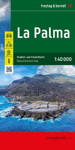 La Palma, Straßen- und Freizeitkarte 1:40.000 de Freytag & Berndt