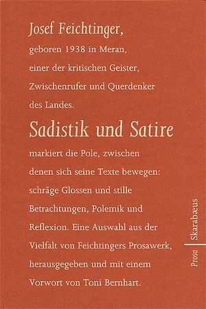 Sadistik und Satire de Toni Bernhart