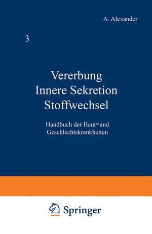 Vererbung Innere Sekretion Stoffwechsel de W. Lutz