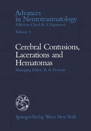 Celebral Contusions, Lacerations and Hematomas de P. Harris