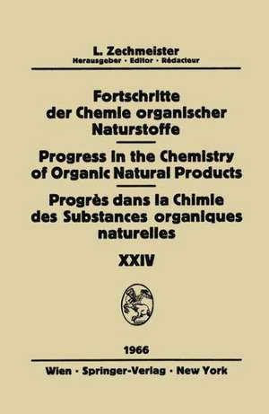 Fortschritte Der Chemie Organischer Naturstoffe / Progress in the Chemistry of Organic Natural Products / Progrès Dans La Chimie Des Substances Organiques Naturelles de K. Biemann