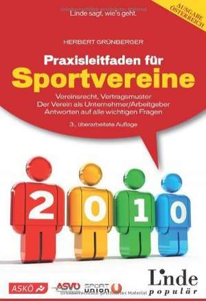 Praxisleitfaden für Sportvereine de Herbert Grünberger