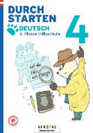 Durchstarten Volksschule 4. Klasse. Auf alle Fälle mit Diego! Deutsch - Übungsbuch de Catherine Salomon