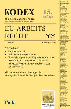 KODEX EU-Arbeitsrecht 2025 de Valerie Dori