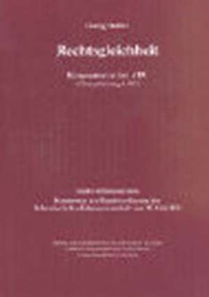 Rechtsgleichheit de Georg Müller