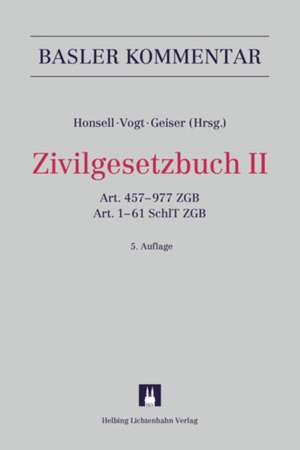 Basler Kommentar Zivilgesetzbuch II de Heinrich Honsell