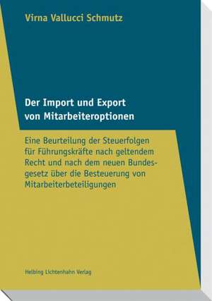 Der Import und Export von Mitarbeiteroptionen de Virna Vallucci Schmutz