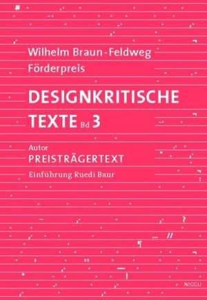 Designkritische Texte 3 de Anne Theresia Wanders