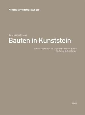 Bauten in Kunststein - Ein kritisches Inventar de Katharina Stehrenberger