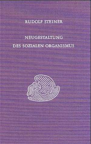 Neugestaltung des sozialen Organismus de Rudolf Steiner